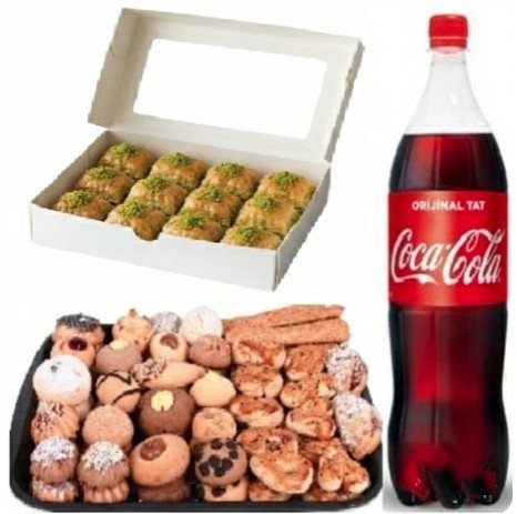 1 Litre Kola İle Tamamlanmış Fıstıklı Menü