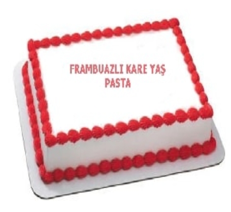 40 Kişilik Frambuazlı Pasta - 2 Gün Önceden Sipariş Gerekli